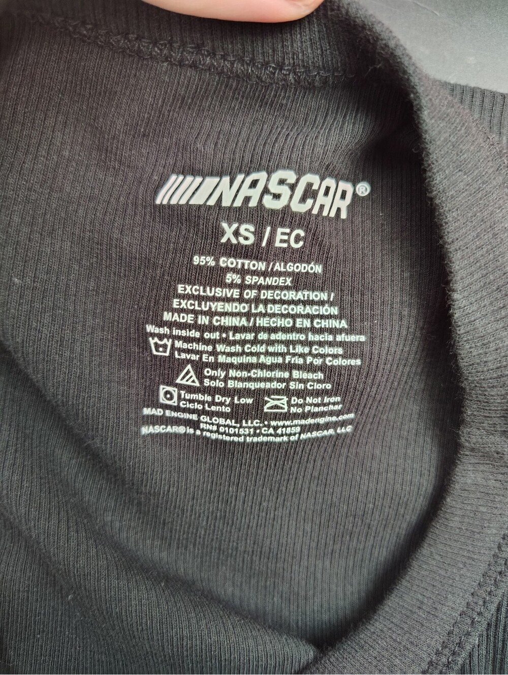 Nascar Crop Tank Top - Picture 3 of 3